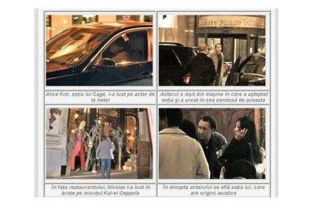 Nicolas Cage si-a scos familia in centrul vechi al Bucurestiului