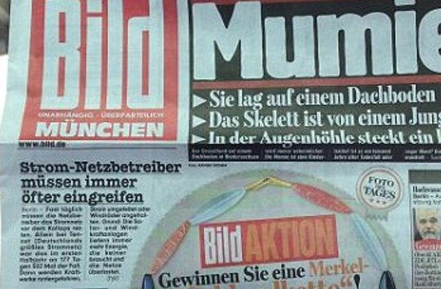 Cotidianul Bild admite ca a publicat o stire falsa si si-a cerut scuze