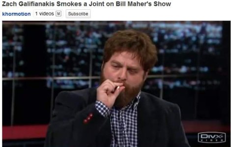  Video  Zach Galifianakis a fumat "iarba" in direct, la TV