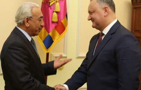 Intrevedere intre Igor Dodon si ambasadorul ambasadorul statului Qatar. Despre ce au discutat