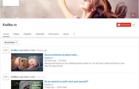 Vizioneaza cele mai dragute si utile clipuri: Youtube Kudika