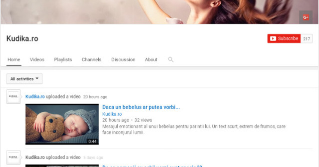 Vizioneaza cele mai dragute si utile clipuri: Youtube Kudika