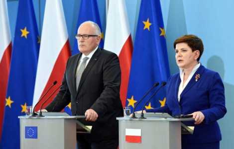 Bruxelles-ul va cere acordul tarilor UE inainte sa pedepseasca Polonia
