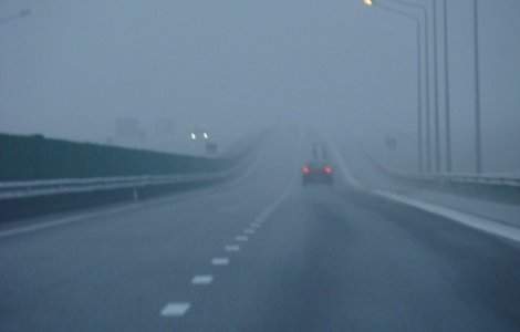 Unsprezece judete sub avertizare cod galben de ceata