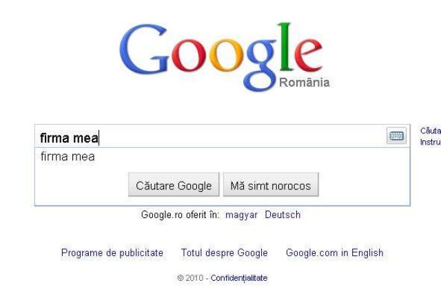 Cum sa ajunga firma ta prima in Google?
