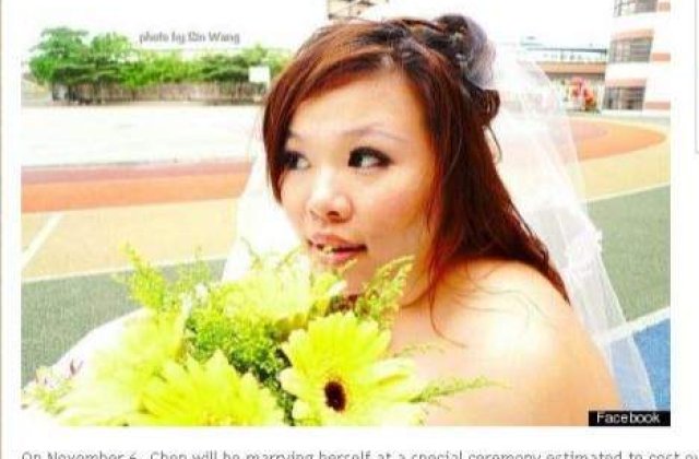 O taiwanesa s-a casatorit cu ea insasi!