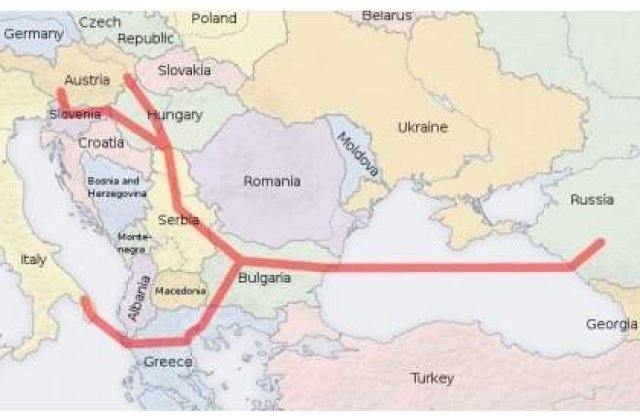 Romania, taiata din planul gazoductului South Stream