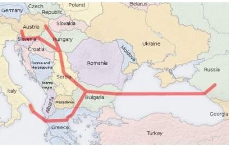 Romania, taiata din planul gazoductului South Stream