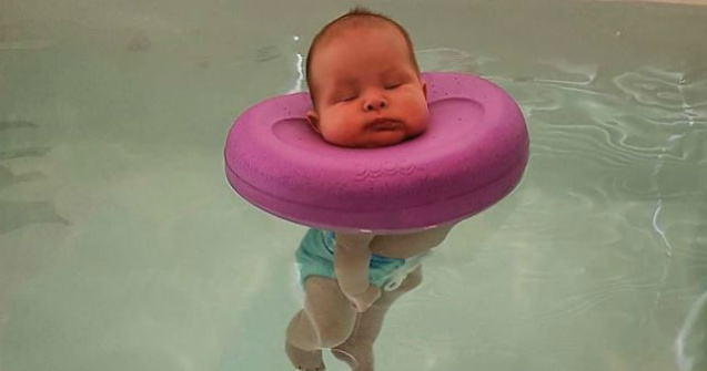  Foto  Si bebelusii merg la spa! Imaginile care te vor face sa te topesti de drag