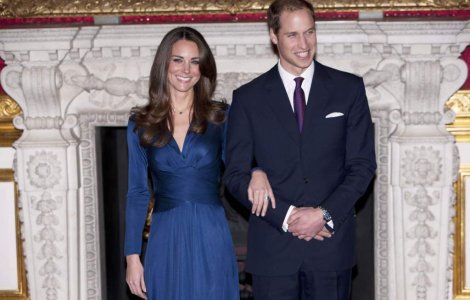  Foto  Printul William i-a oferit lui Kate Middleton inelul de logodna al mamei sale