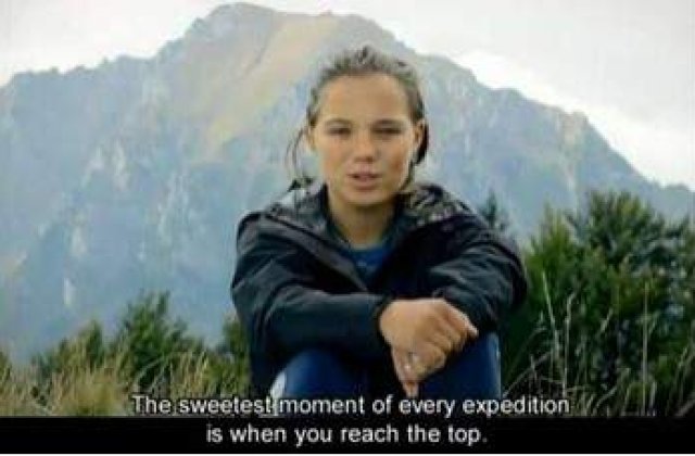 O romanca vrea sa ajunga "cel mai sus"!