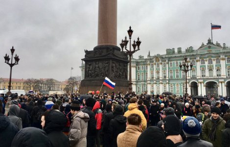 Peste 600 de persoane au fost retinute in urma protestelor anticoruptie de la Moscova