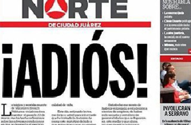 Un ziar mexican isi inceteaza aparitia din cauza asasinatelor comise asupra jurnalistilor