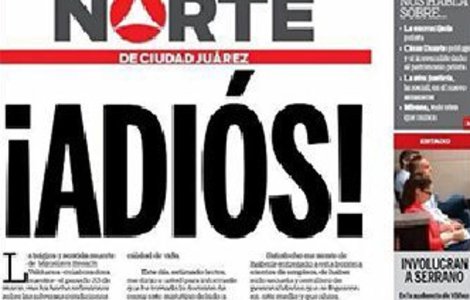 Un ziar mexican isi inceteaza aparitia din cauza asasinatelor comise asupra jurnalistilor