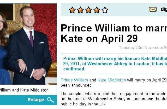 Printul William a stabilit data nuntii