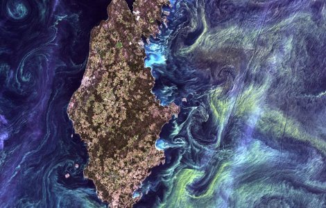 Fotografie fascinanta: Van Gogh vazut din spatiu