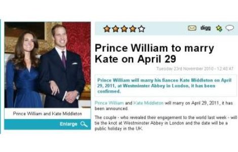 Episcop suspendat pentru ca a ironizat casatoria Printului William