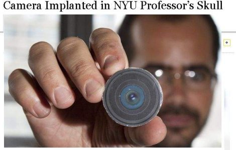 Un profesor si-a implantat o camera foto in cap