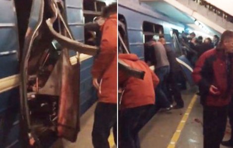  Video  Rusia: 10 morti si 37 de raniti intr-o explozie la metrou