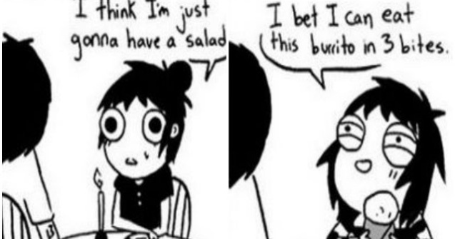  Top  10 ilustratii nostime pe care orice tanar adult le va intelege perfect