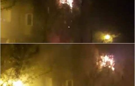 Un apartament a fost cuprins de flacari in sectorul doi al Capitalei