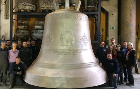 Patriarhia Romana, despre chipul Patriarhului Daniel pe clopotele de la Catedrala Neamului: Este o traditie justificata
