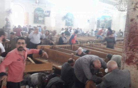 UPDATE: Explozii la doua biserici din Egipt, de Florii. Cel putin 31 de oameni au murit, peste 100 sunt raniti