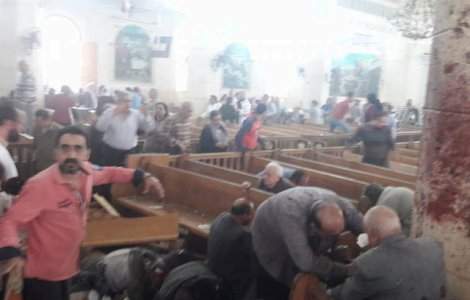UPDATE: Explozii la doua biserici din Egipt, de Florii. Cel putin 31 de oameni au murit, peste 100 sunt raniti