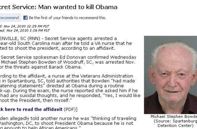 Arestat dupa ce a amenintat ca il va ucide pe Obama