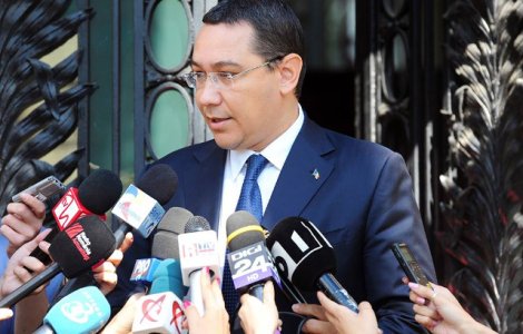 Ponta: Lipsa opozitiei politice care sa te tina treaz si atent este un mare pericol pentru o guvernare eficienta