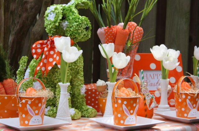 10 moduri ideale de aranjare a mesei de Paste