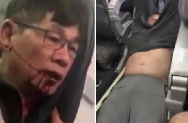 Pasagerul scos cu forta dintr-un avion United Airlines a dat in judecata compania aeriana
