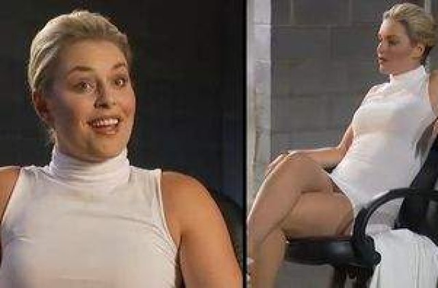 [VIDEO] O sportiva, in rolul lui Sharon Stone din Basic Instinct