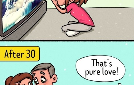  Top  10 ilustratii care arata cum se schimba viata unei femei dupa 30 de ani