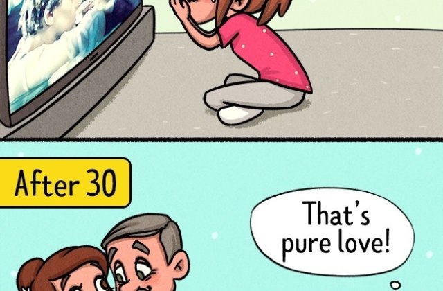 10 ilustratii care arata cum se schimba viata unei femei dupa 30 de ani