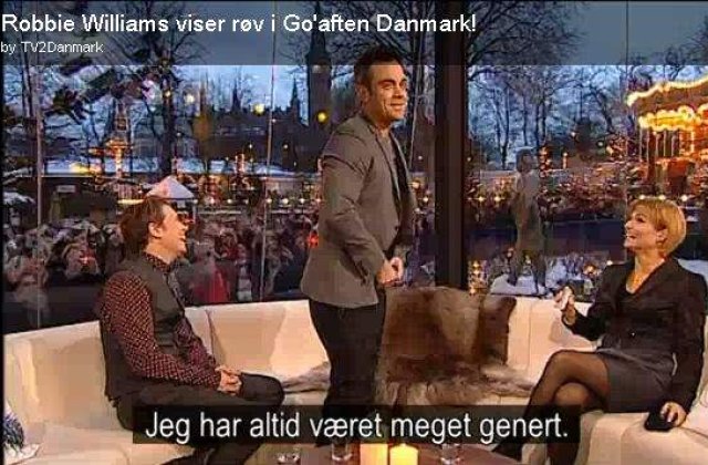 [VIDEO] Robbie Williams si-a aratat posteriorul, in direct