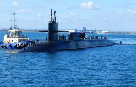Submarin nuclear american, in Peninsula Coreeana