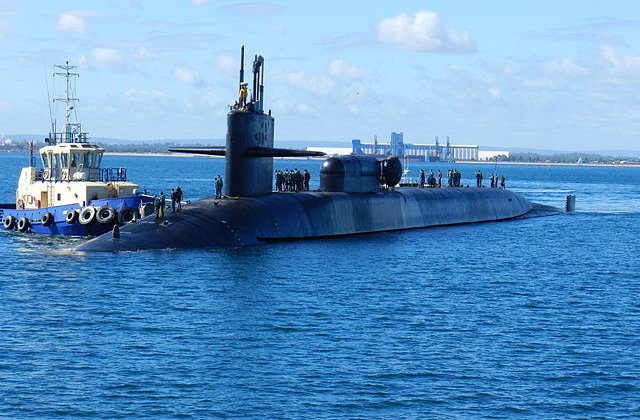 Submarin nuclear american, in Peninsula Coreeana
