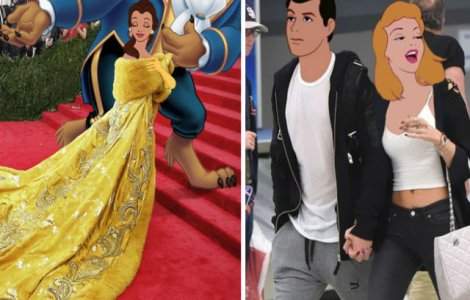  Top  Photoshop la rang de arta: printesele Disney, reimaginate in celebritati