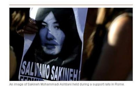 Iranianca Sakineh, condamnata la moarte prin lapidare, a fost eliberata