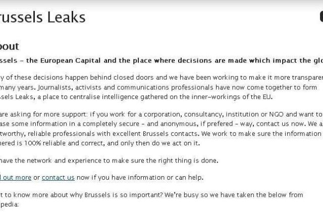 Brusselsleaks.com, un nou site dupa modelul WikiLeaks