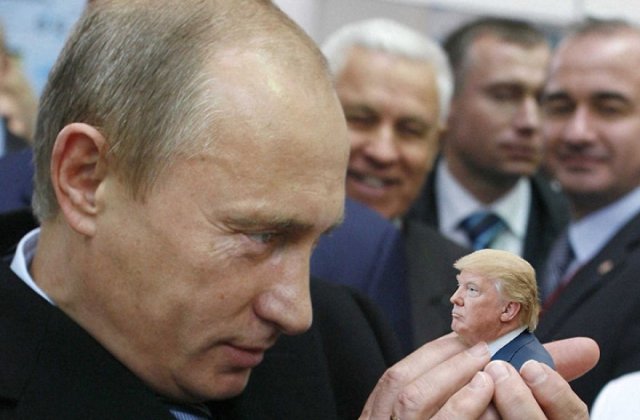 Donald Trump, ridiculizat de internauti, in poze haioase