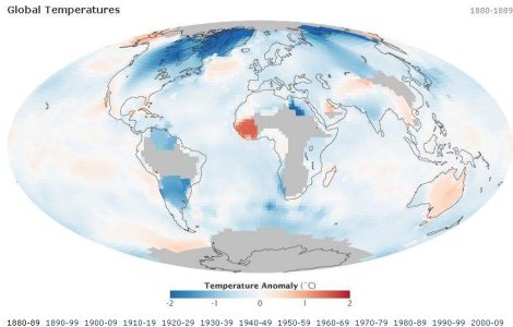 NASA a dezvaluit harta incalzirii globale