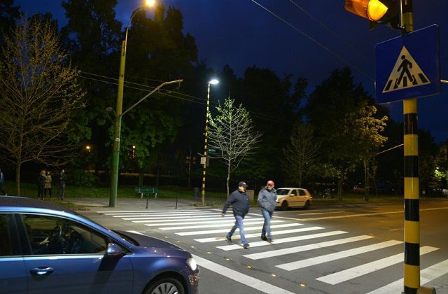 Cea mai moderna trecere de pietoni din Romania a fost inaugurata la Brasov
