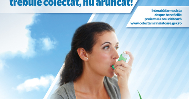 GSK Romania lanseaza prima infrastructura nationala de colectare a inhalatoarelor folosite de la pacienti