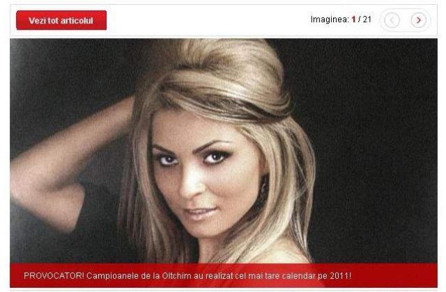 Fetele de la Oltchim, cel mai tare calendar pe 2011