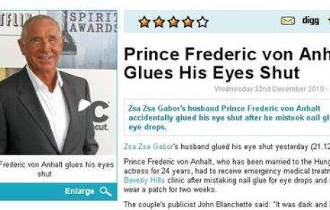 Si-a lipit pleoapele cu adeziv pentru unghii false