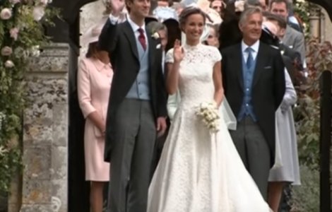  Video  Nunta Pippei Middleton: Rochie de mireasa spectaculoasa, invitati de marca. George si Charlotte, vedetele evenimentului