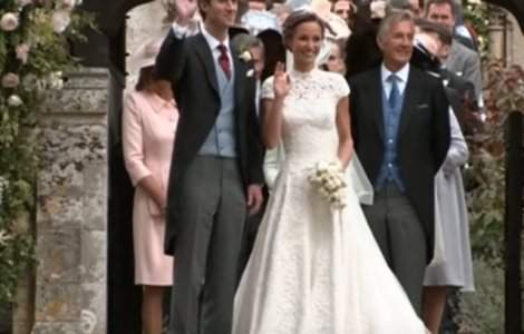  Video  Nunta Pippei Middleton: Rochie de mireasa spectaculoasa, invitati de marca. George si Charlotte, vedetele evenimentului