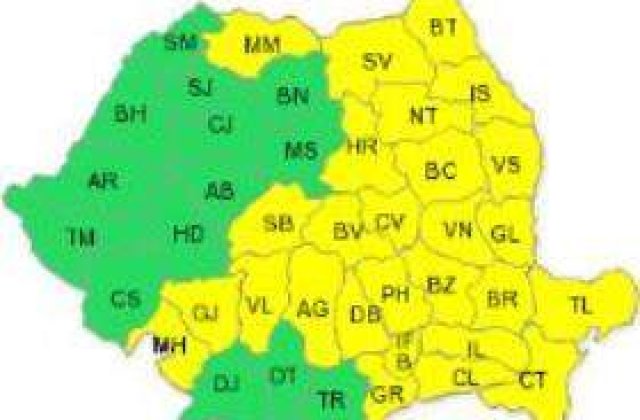 Cod Galben, revin ploile!